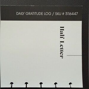 Cloth & Paper Daily Gratitude Log Insert